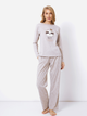 Piżama (bluza + spodnie) Aruelle Sadie pajama long M Szara (5905616141787) - obraz 1