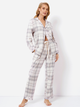 Піжама (сорочка + штани) Aruelle Avery pajama long XL Сіра (5905616142135) - зображення 1