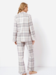 Піжама (сорочка + штани) Aruelle Avery pajama long L Сіра (5905616142128) - зображення 2