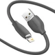 Кабель Baseus Jelly Liquid Silica Gel USB - Lightning (M/M), 2.4 A, 2 м, Black (CAGD000101) - изображение 3