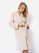 Халат жіночий Aruelle Zahra bathrobe L Бежевий (5905616140308) - зображення 3
