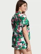 Сатиновая пижама Tropic Blue Victoria's Secret S Зеленый цветочный (26648367) - изображение 2
