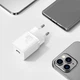 20W зарядний пристрій Baseus Charger для Iphone, Apple, Samsung, Xiaomi швидка зарядка PD біла - зображення 2