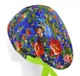 Медицинская шапочка женская HeadwearUniverse универсальная принт Красные цветы - изображение 2