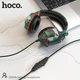 Наушники игровые проводные Hoco ESD08 Gaming headphones Hi-Res Camouflage-Green - изображение 7