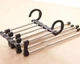 Многоярусная вешалка-органайзер для брюк Hanglite 5-in-1 Trouser Hanger металлическая на 5 ярусов Черный - изображение 6