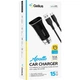 Автомобильное зарядное устройство Gelius Apollo GP-CC01 2USB 3.1A 15W + кабель MicroUSB Black - изображение 3