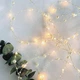 Гирлянда Роса с жемчугом , 2 метра, 20 LED, цвет теплый белый, на батарейках (322203) - изображение 4
