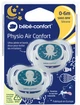 Пустышка силиконовая Bebe Confort Physio Air Dummy Phospho 0-6 месяцев 2 шт Bblue Octopus (3104201940) - изображение 5