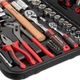 Набор инструментов Intertool 100 ед Cr-V трещотки 1/4" 1/2" 72T торцевые головки 4-32 мм биты SL PH Torx Hex съемник изоляции ключи кейс (000073422) - изображение 5