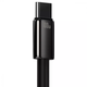 Кабель быстрой зарядки «USB to Type-C» Baseus Tungsten Gold 100W High Power 2m, чёрный - изображение 3