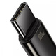 Кабель быстрой зарядки «USB to Type-C» Baseus Tungsten Gold 100W High Power 2m, чёрный - изображение 4