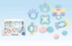 Набор погремушек в ручку Baby Toys 8 штук 4 прорезывателя-погремушки, шестеренка, маракасы SL 84824 - изображение 1