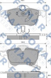 Тормозные колодки FOMAR FO918881 Opel Astra, Zafira, Combo, Meriva, CORSA 1605080, 1605099, 1605252 - изображение 1