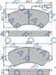Тормозные колодки FOMAR FO930681 Fiat Ducato; Peugeot Boxer; Citroen Jumper 425373, 425374, 425375 - изображение 1