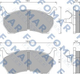 Тормозные колодки FOMAR FO 438781 Mazda 626 F03049280A, FAY82648Z, G03049280 - изображение 1
