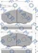 Тормозные колодки FOMAR FO909781 Peugeot Boxer; Citroen Jumper; Fiat Ducato 425242, 425243, 425458 - изображение 1