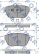 Тормозные колодки FOMAR FO686281 Renault Laguna, Megane, Twingo 410600012R, 410607690R, 7701206598 - изображение 1
