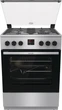 Плита Gorenje газовая, 64л, 60x60см, дисплей, чугун, нерж (GGI6C20XA) - изображение 1