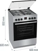 Плита Gorenje газовая, 64л, 60x60см, дисплей, чугун, нерж (GGI6C20XA) - изображение 12