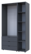 Комплект Doros Гелар с Этажеркой Графит 2 ДСП 115.7х49.5х203.4 (42005054) - изображение 3