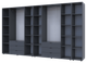Комплект Doros Гелар с Этажеркой Графит 4+4 ДСП 348.2х49.5х203.4 (42005065) - изображение 4