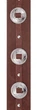Ремень гитарный D'Addario DELUXE LEATHER GUITAR STRAP (CONCHOS, BROWN) - изображение 2