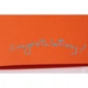 Открытка авторская с аппликацией "Карандаши Congratulations" оранжевая без дарственной надписи - изображение 2