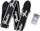 Ремінь гітарний Fender STRAP 2" WOVEN RUNNING LOGO BLACK SIL - зображення 1