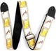 Ремінь гітарний FENDER STRAP 2" MONOGRAMMED WHITE BROWN YELLOW - зображення 4
