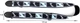 Ремень для гитары Fender STRAP 2" MONOGRAMMED BLACK LIGHT GREY MEDIUM BLUE - изображение 2