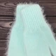 Комплект жіночий зимовий ангоровий (шапка+бафф+рукавиці) ODYSSEY 56-58 см М'ятний 13604 - 13054 - 4139 - зображення 9