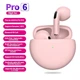 Air Pro 6 TWS Беспроводные наушники с микрофоном (pink) - изображение 1