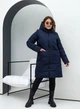 Жіноча зимова куртка з капюшоном подовжена MODA 000117 66 Синій (М-000117/2 V ) - зображення 1