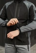 Мужская демисезонная куртка ветровка SoftShell Light iForce Intruder 0091 M Черно-серый (IN - 0091/1 B ) - изображение 3