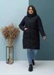 Жіноча зимова куртка з капюшоном подовжена MODA 000117 68 Чорний (М-000117/1 W ) - зображення 1