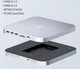 Хаб Hagibis 7в1 з корпусом для жорсткого диска та док-станцією з SATA/USB 3.0/SD/TF для Mac/MacBook/Dell/Lenovo і т.д. (silver) - зображення 1