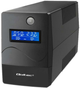 UPS Qoltec Monolith 650VA 360W LCD USB RJ45 (5901878539782) - obraz 1