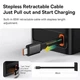 Мережевий зарядний пристрій Baseus PowerCombo Digital PowerStrip 65W (2 AC + 1 USB + Type-C + Кабель Type-C) 1,5м (PSLR000301) - зображення 7