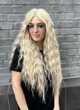Парик на сетке кудрявый Lace Wig SupeL Lily Apric блондин, термостойкое волокно - изображение 3