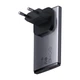 Сетевое зарядное устройство Baseus GaN5 Pro Ultra-Slim Fast Charger C+U 65W Overseas Edition (With Mini White Cable Type-C to Type-C 100W(20V/5A) 1m (CCGP150113) Gray - изображение 2
