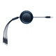 Кабель Baseus Bright Mirror 2 Series Retractable 3-in-1 Fast Charging Data Cable USB to M+L+C 3.5A (CAMJ010003) 1.1m Blue - изображение 5