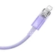 Кабель Baseus Explorer Series Fast Charging Cable with Smart Temperature Control Type-C to iP 20W (CATS010205) 1m Purple - изображение 3