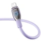 Кабель Baseus Pudding Series Fast Charging Cable USB to iP 2.4A (P10355700511-00) 1.2m Nebula Purple - зображення 4