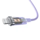 Кабель Baseus Explorer Series Fast Charging Cable with Smart Temperature Control Type-C to iP 20W (CATS010205) 1m Purple - изображение 5