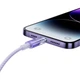 Кабель Baseus Explorer Series Fast Charging Cable with Smart Temperature Control Type-C to iP 20W (CATS010205) 1m Purple - изображение 7