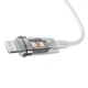 Кабель Baseus Explorer Series Fast Charging Cable with Smart Temperature Control Type-C to iP 20W (CATS010302) 2m White - зображення 5