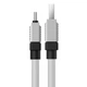 Кабель Baseus CoolPlay Series Fast Charging Cable USB to Type-C 100W (CAKW000702) 2m White - зображення 4