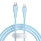 Кабель Baseus Pudding Series Fast Charging Cable Type-C to iP 20W (P10355701311-00) 1.2m Galaxy Blue - зображення 1