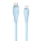 Кабель Baseus Pudding Series Fast Charging Cable Type-C to iP 20W (P10355701311-00) 1.2m Galaxy Blue - зображення 2